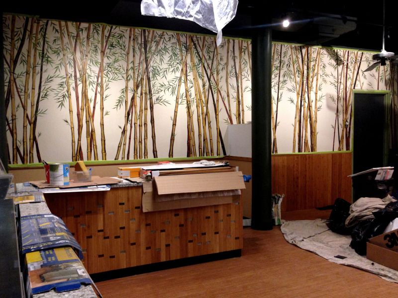 Golden Bamboo - mural