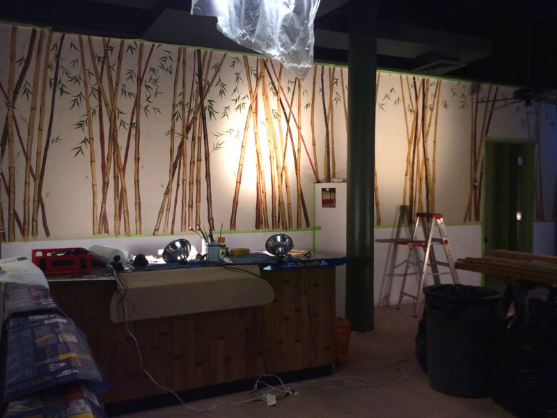 Golden Bamboo - mural