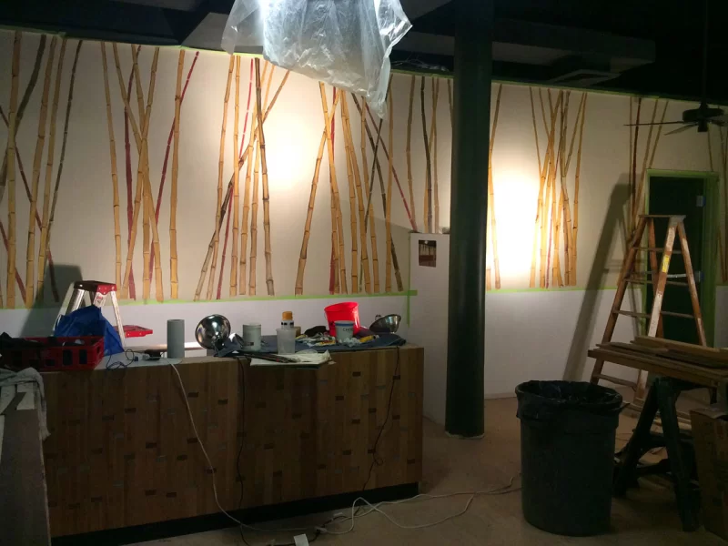 Golden Bamboo - mural