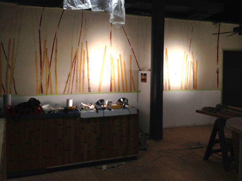 Golden Bamboo - mural